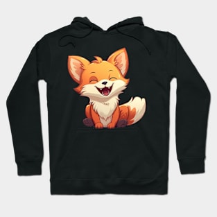 Happy Smiling Fox Hoodie